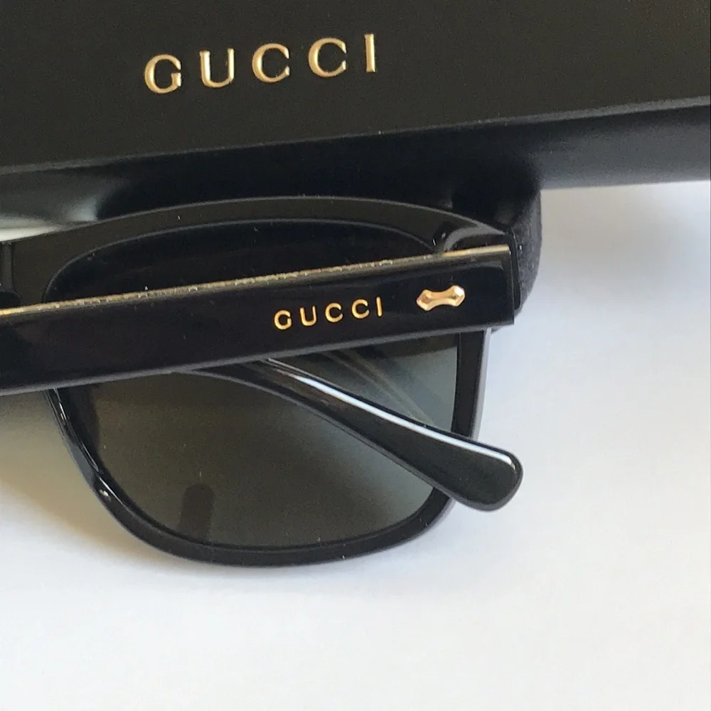 Gucci Gg0911s 001 Men's Black Sunglasses - Classic Square Frame